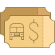 Biglietti d&#39;autobus icon