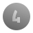 deco duotone style circled 4 c icon