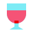 color glass style wine bar icon