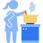 cooking girl icon