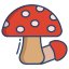 tiny red mushrooms icon