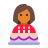 誕生日の女の子とケーキの皮のタイプ-4 icon