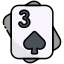 52 Three of Spades icon
