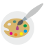 paint and brush icon