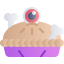 Scary pie icon