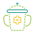 stitch style sippy cup icon