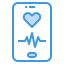 tecnología-smartphone-de-frecuencia-cardiaca-externa-itim2101-azul-itim2101 icon