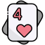 45 Four of Heart icon