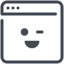 browser sorridente icon