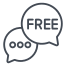 Free chat icon