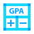 water color style gpa calculator icon