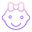 baby girl icon
