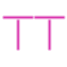 neon style uppercase icon