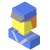 isometric color style customs officer icon