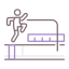 saut en longueur icon