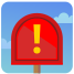 mailbox warning icon