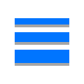 papercut style line width icon