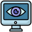 cyber monitoring icon