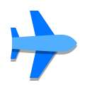 papercut style plane icon