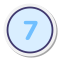 stickers style circled 7 icon