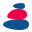 stencil style stones icon