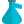 Narrow body flask with outer tube connected icon