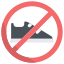 no shoe icon