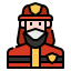 Firefighter in Mask icon