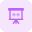 horizontal slide presentation icon