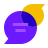 color glass style 메시지 icon