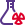 conical flask with chemical research and development icon