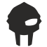 внешний-гладиаторский шлем-плоские значки-inmotus-design icon