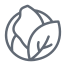 círculo externo-de-design-de-contorno-de-frutas-e-vegetais-de-Bruxelas icon