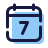 pulsar color style kalender 7 icon