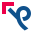 stencil style 곱슬 화살표 icon