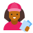 Женщина-промоутер с листовками тип кожи 5 icon