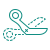 stitch style surgical scissors icon
