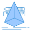 3d Triangle icon