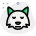 Neutral fox face emoji with eyes closed icon
