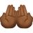손바닥을 위로-중간-어두운-피부색 icon