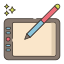 external-drawing-tablet-edutainment-flaticons-lineal-color-flat-icons-2 icon