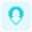 Location of a single female user for work from remote location icon