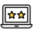 外部ウェブ評価オンライン教育スマッシングストックアウトラインカラースマッシングストック icon