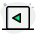 Left arrow navigation button on computer keyboard icon