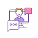 online dating chat app icon