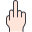 middle finger icon