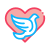 Dove in Heart icon