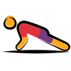 matisse style 팔 굽혀 펴기 icon