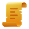3d fluency style parchment icon