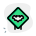 四角いボックス上の外部動物不法侵入ロゴタイプ トラフィック グリーン タル リビボ icon